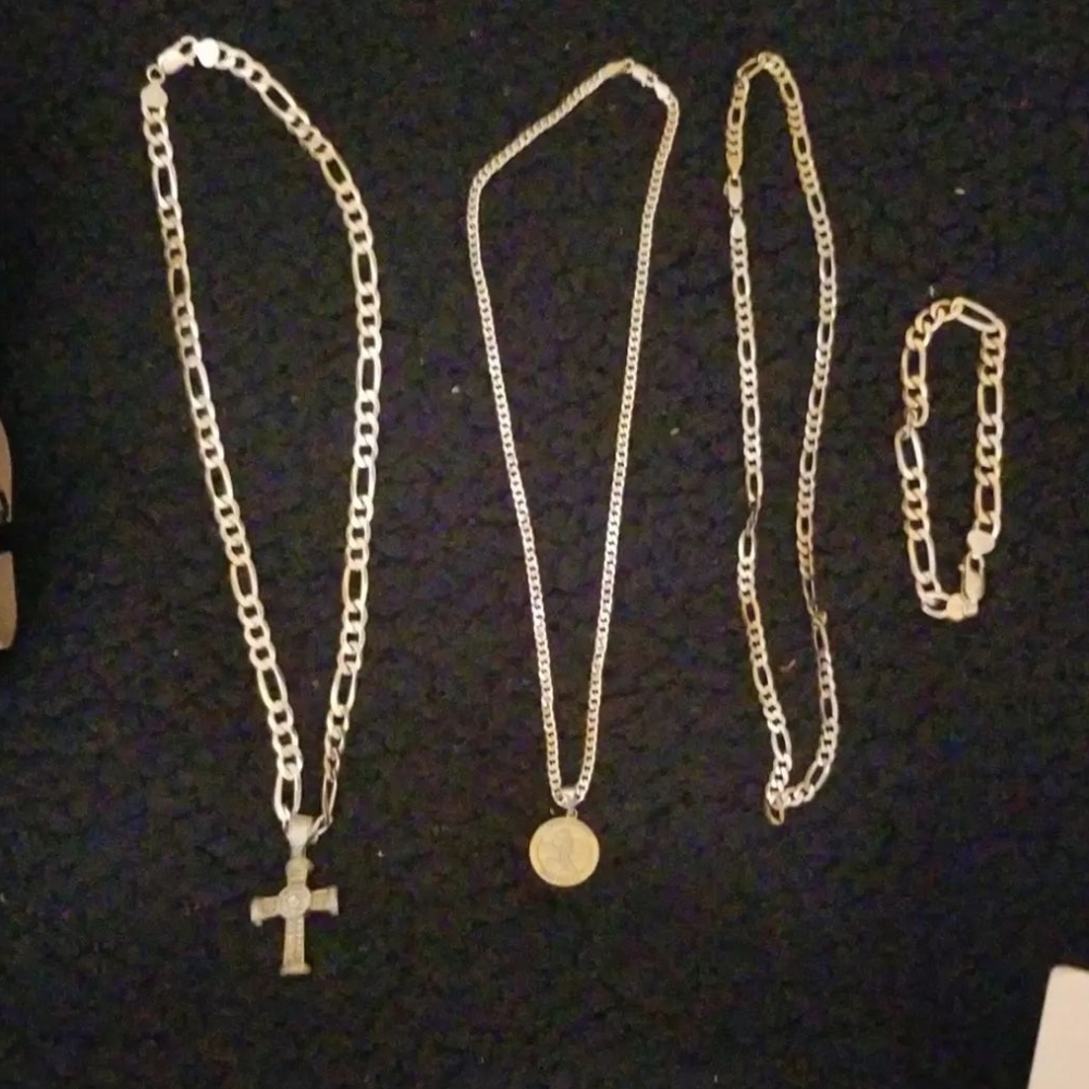 Jewelry 24k white gold plated